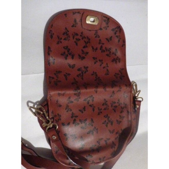 Bottega Veneta Vintage Crossbody Embossed Black Butterfly Print - Picture 10 of 12